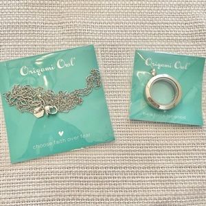 Medium Silver Locket + Chain